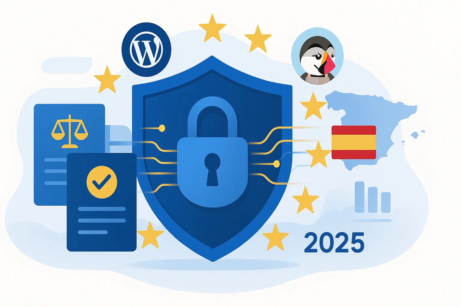 Obligaciones legales de seguridad web en España 2025: RGPD, NIS2, Accesibilidad y cumplimiento normativo