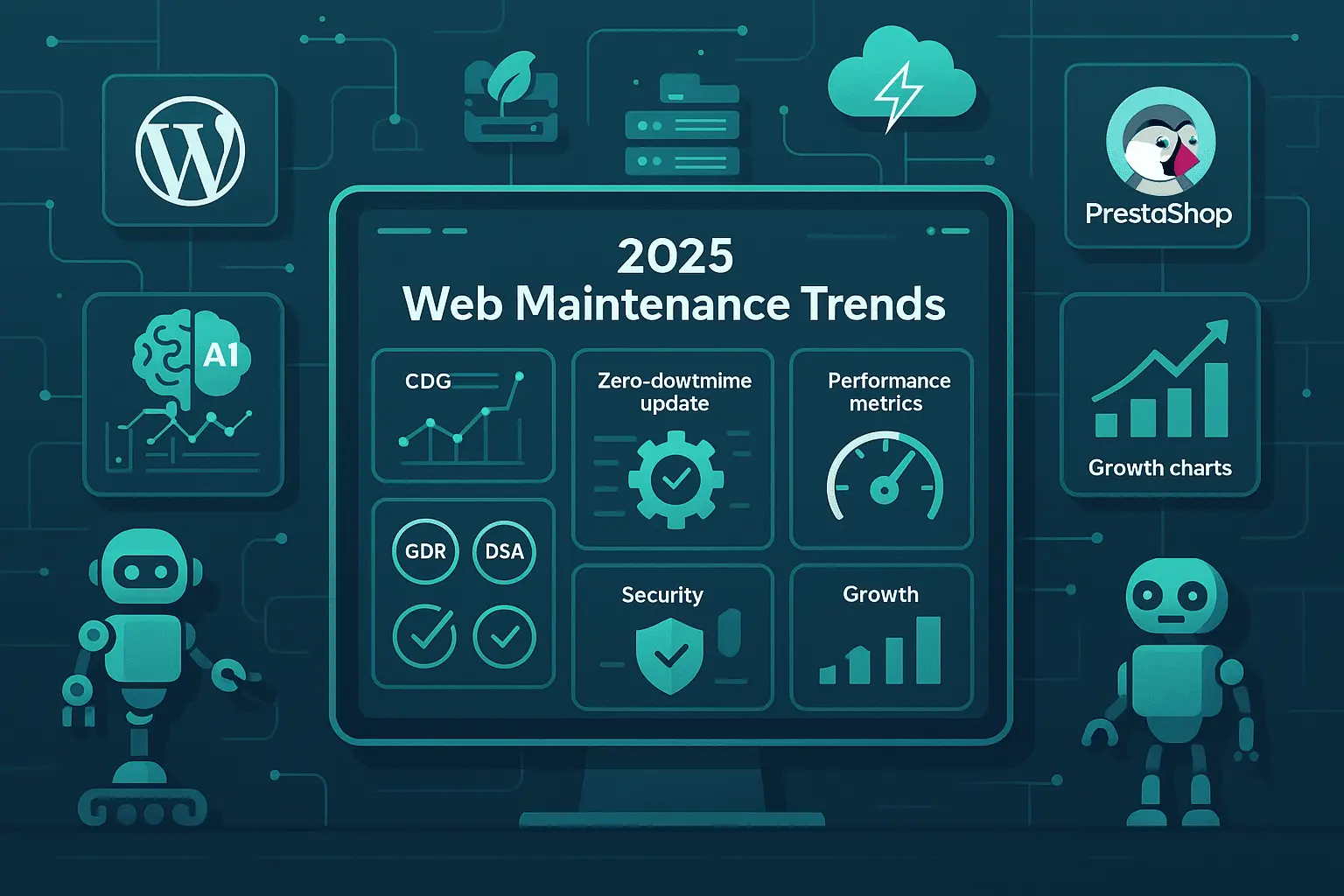 Tendencias en mantenimiento web 2025: evolución hacia el crecimiento empresarial